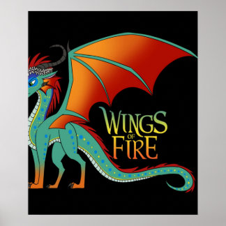 Poster Les ailes de gloire dragon feu fantastique film ar
