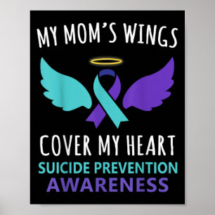 Poster Les ailes de ma mère recouvrent le ruban de sensib