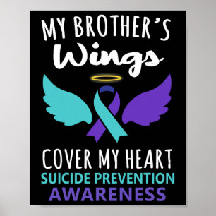 Poster Les ailes de mon frère couvrent la sensibilisation