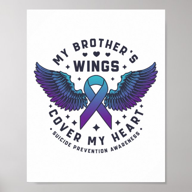 Poster Les ailes de mon frère couvrent mon coeur Suicide  (Devant)