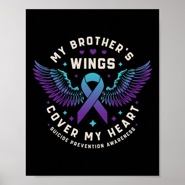 Poster Les ailes de mon frère couvrent mon coeur Suicide  (Devant)