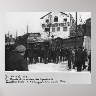 Poster Les alentours de la Maison des Syndicats,