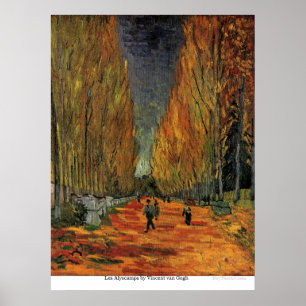 Poster Les Alyscamps par Vincent van Gogh