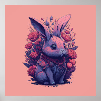 Poster Les amateurs de lapin Cadeau