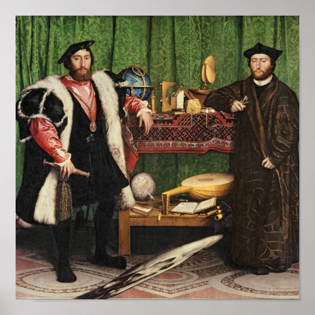 Poster Les Ambassadeurs, 1533 (Devant)