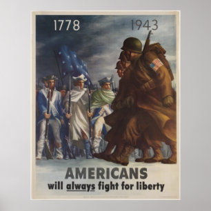 Poster Les Américains lutteront toujours pour la libert