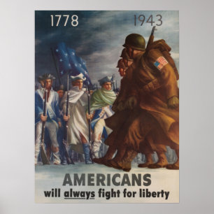 Poster Les Américains se battront toujours pour la libert