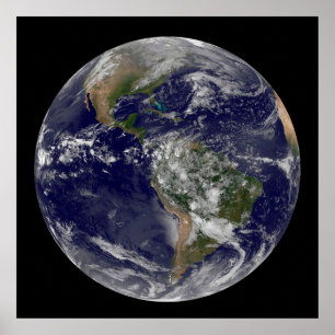 Poster Les Amériques Au Jour des terres.