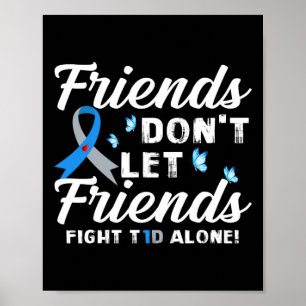 Poster Les amis ne laissent pas les amis combattre le dia