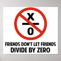 Les amis ne se divisent pas par zéro