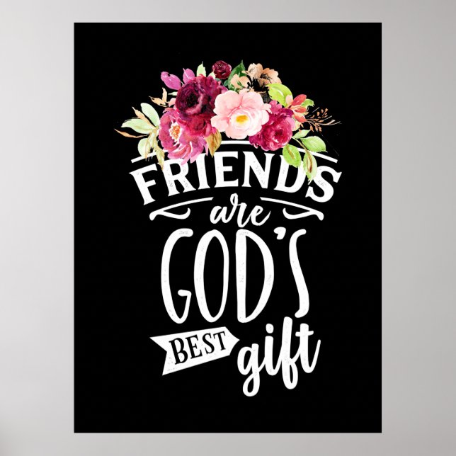 Poster Les amis sont Dieu meilleur cadeau (Devant)