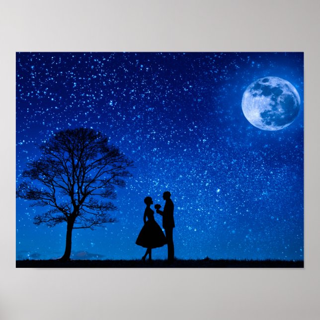 Poster Les amoureux en pleine lune (Devant)