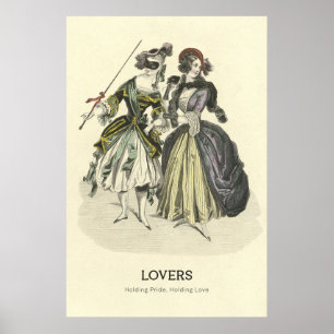Poster Les amoureux lesbiennes au bal Masquerade