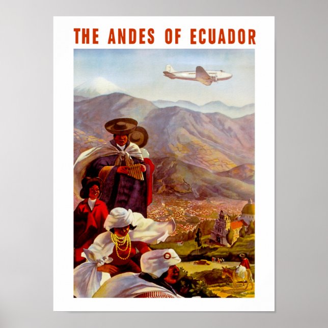 Poster Les Andes de l'Equateur (Devant)