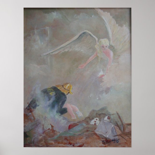 Poster Les anges au travail (Devant)