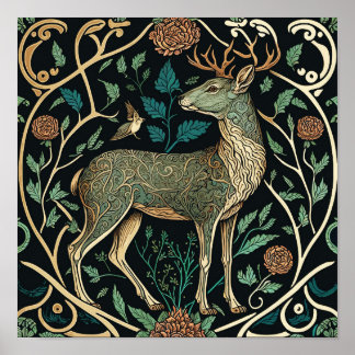 Poster Les animaux sauvages vivent dans une forêt, les ce