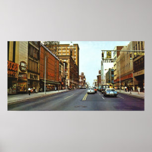 Poster Les années 1960 est de rue principale