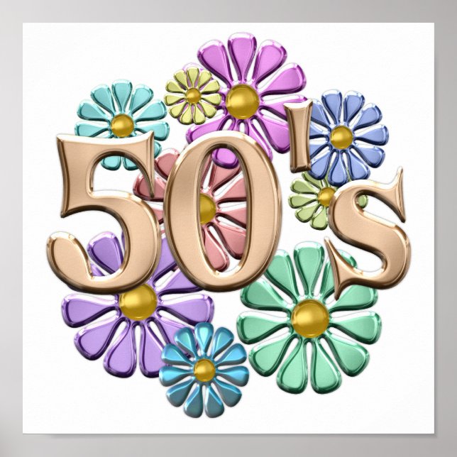 Poster les années 50 Retro (Devant)