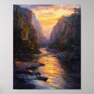 Poster Les artères dorées du canyon antique