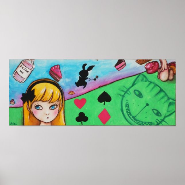 Poster Les aventures d'Alice au pays des merveilles (Devant)