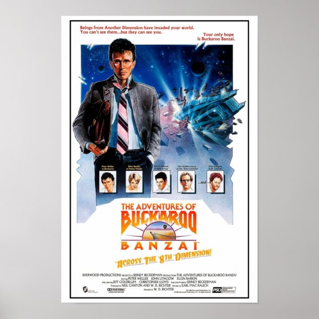 Poster Les Aventures de Buckaroo Banzai 1984 (Devant)