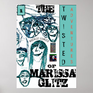 POSTER LES AVENTURES DÉJANTÉES DE MARISSA GLITZ