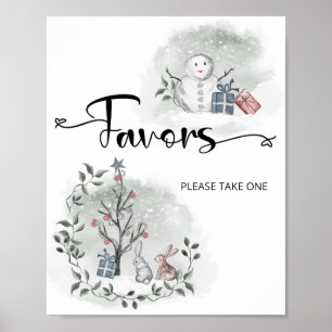 Poster Les baby showers d'hiver