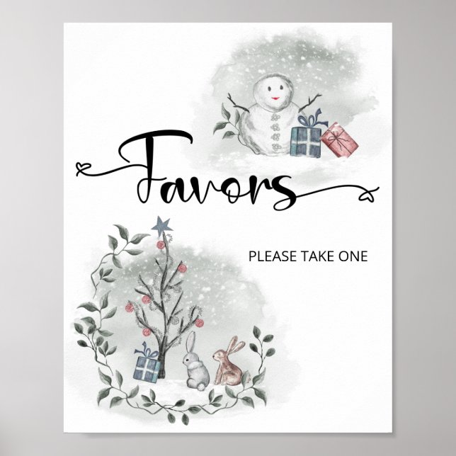 Poster Les baby showers d'hiver (Devant)