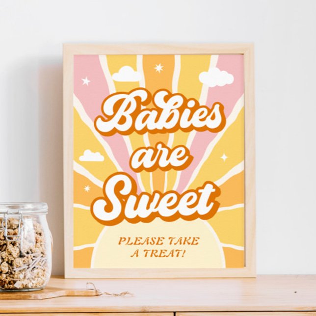 Poster Les Baby showers Sunshine Baby sont Sweet Favor (Créateur téléchargé)