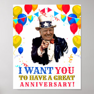 Poster Les ballons commémoratifs de l'anniversaire de Don