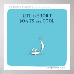 Poster les "bateaux sont frais "