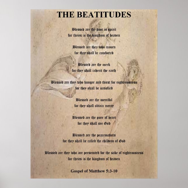 Poster Les Béatitudes (Devant)