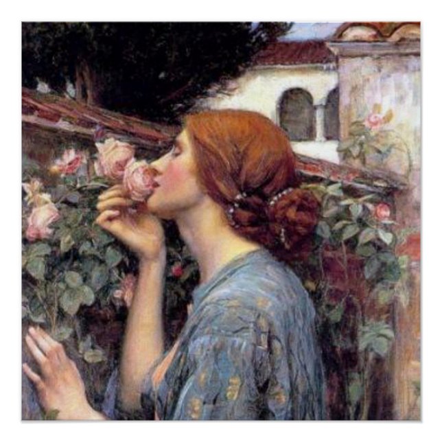 Poster Les beaux-arts L'âme de l'affiche Rose (Devant)