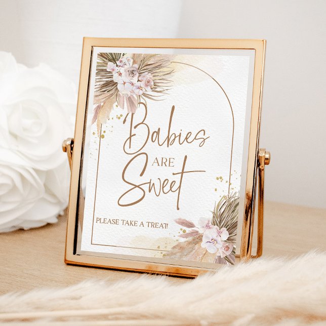 Poster Les bébés Boho sont Baby shower en laiton de la Pa (Créateur téléchargé)