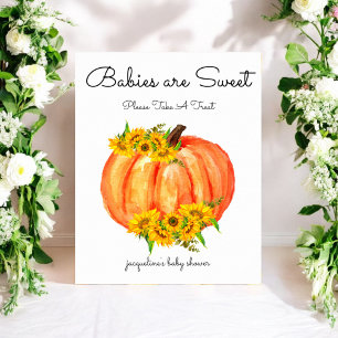 Poster Les bébés citrouilles sont Baby showers doux