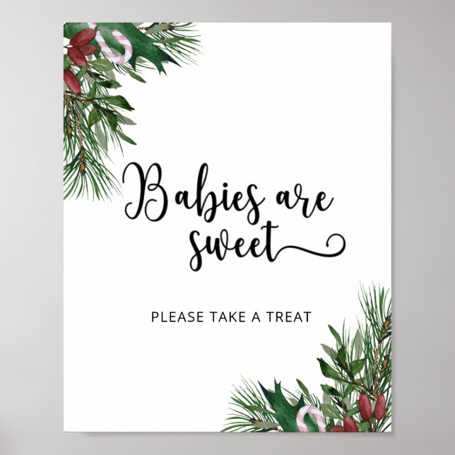 Poster Les bébés Evergreen sont mignons (Devant)