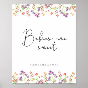 Poster Les bébés fleurs sauvages sont doux