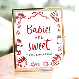 Poster Les bébés italiens traînés à la main sont doux Pre