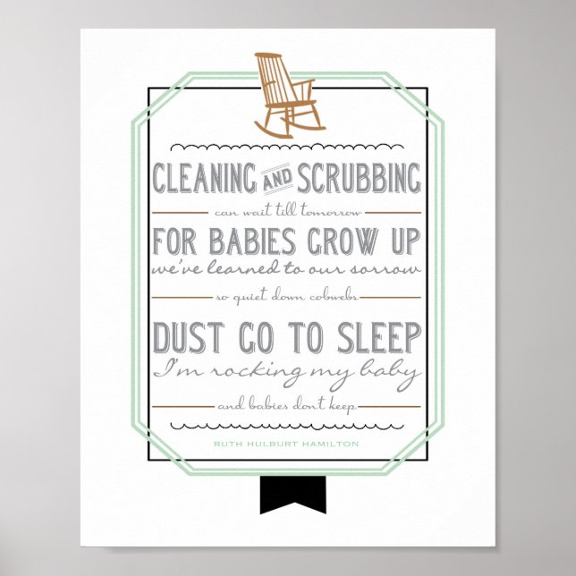 Poster Les bébés ne gardent pas de crèches (Devant)