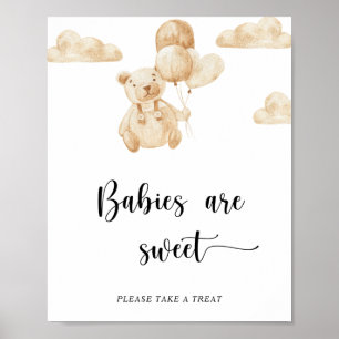 Poster Les bébés ours en peluche sont mignons