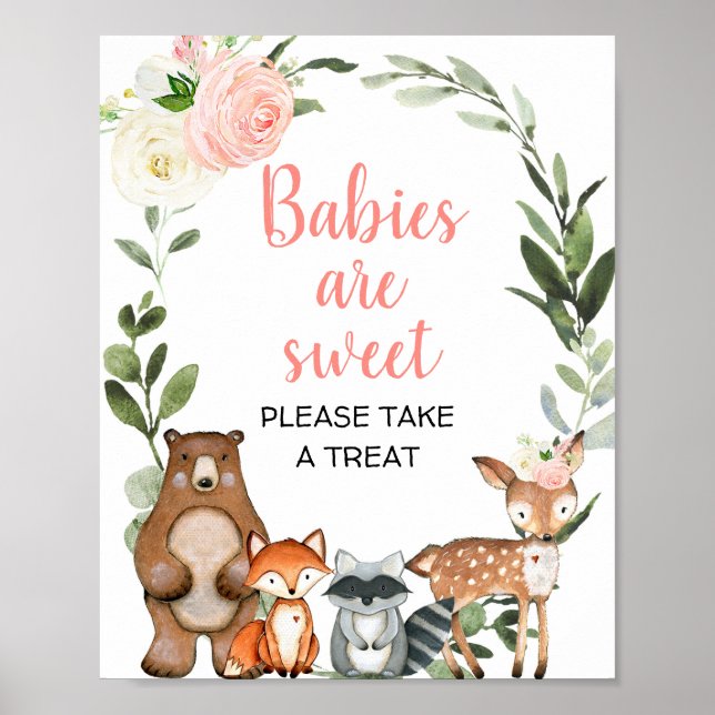Poster Les bébés sont doux prendre un régal bois faveurs  (Devant)