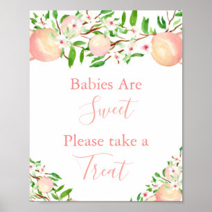 Poster Les Bébés Sont Doux Prendre Une Traite, Baby showe