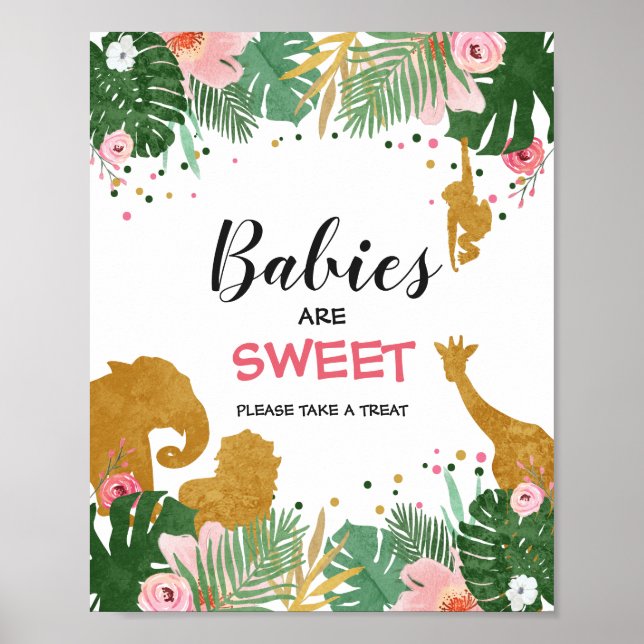 Poster Les bébés sont doux Signal Zoo Jungle Faveurs Trai (Devant)