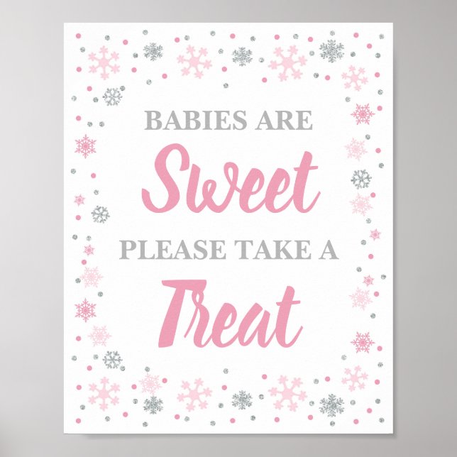 Poster Les bébés sont doux S'il vous plaît prendre un sig (Devant)