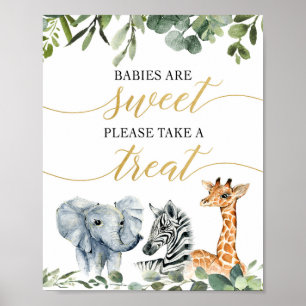 Poster Les bébés sont sucrés s'il vous plaît prendre un a