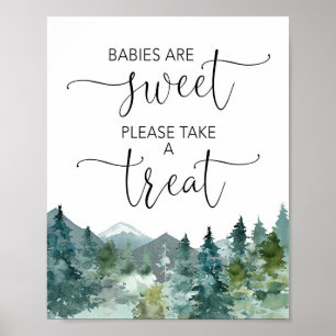 Poster Les bébés sont sucrés s'il vous plaît prenez un gâ