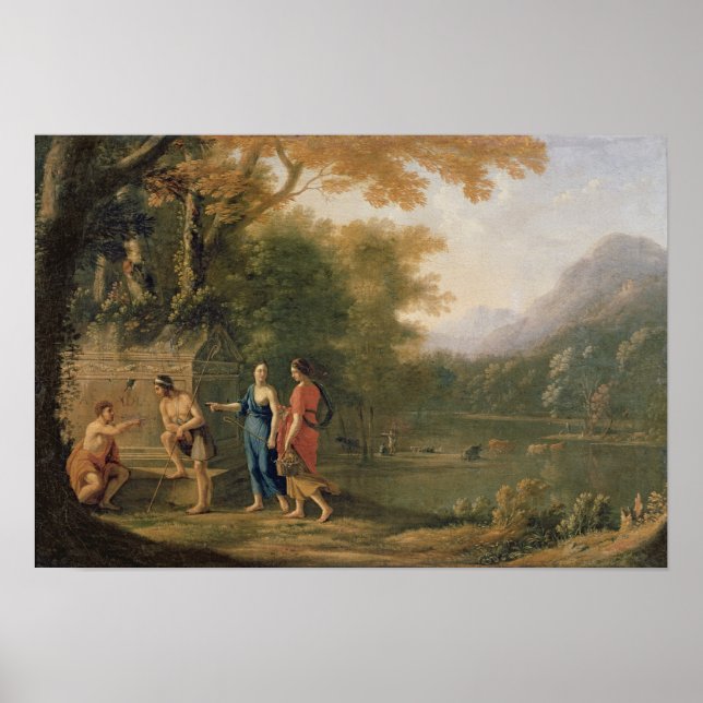 Poster Les bergers arcadiens (Devant)