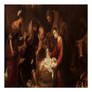 Poster Les bergers de la Nativité 1668