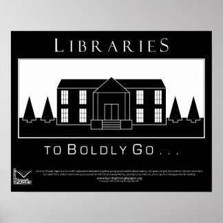 Poster Les bibliothèques, pour aller audacieusement