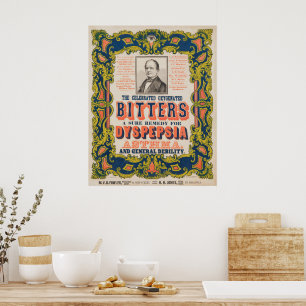 Poster Les Bitters oxygénés célèbres